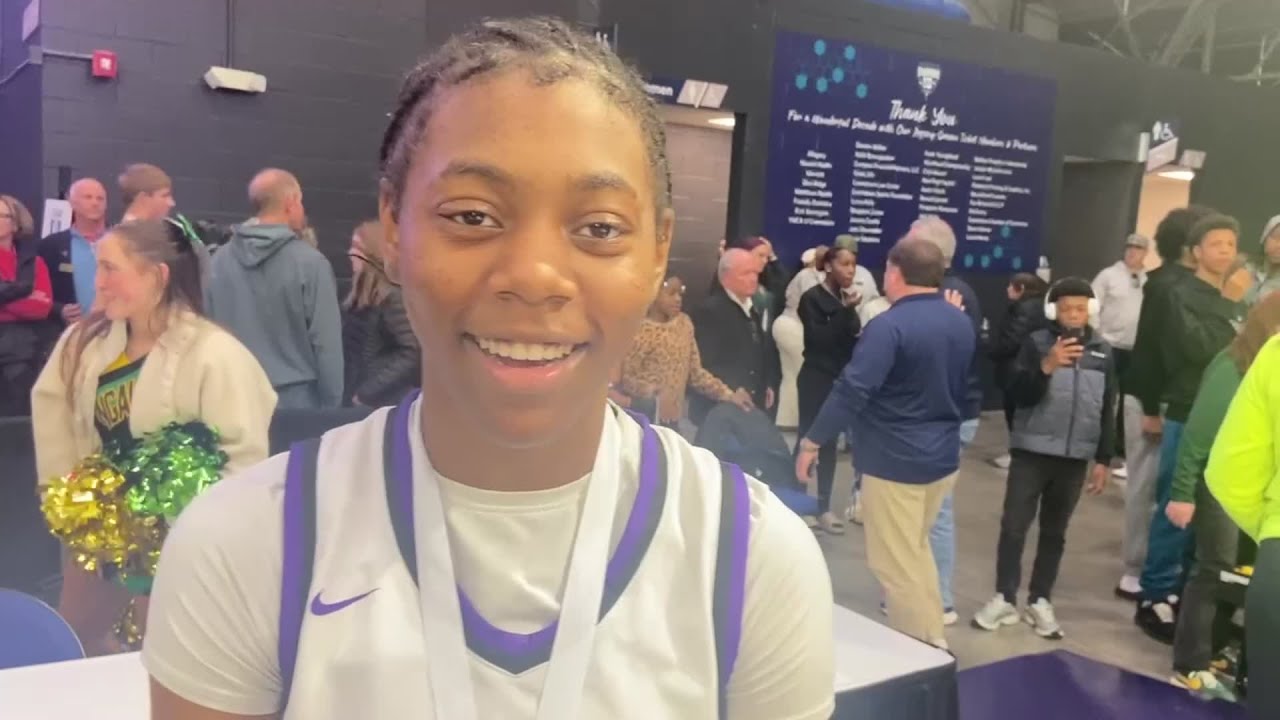 Leena McField talks after leading Northern Guilford to a girls AAR Invitational championship