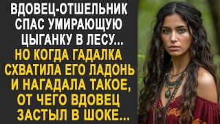 Вдовец отшельник спас цыганку в лесу. Но когда гадалка схватила его ладонь и погадала...