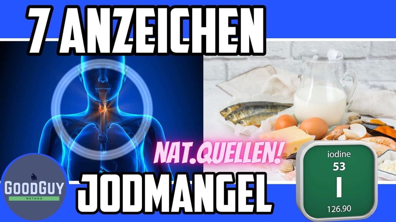 7 Anzeichen für Jodmangel!Selbsttest Symptome Ursachen!Natürliche Lebensmittel mit hohem ...