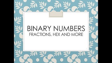 Digital Electronics: Binary Fractions or Fixed Point Representation