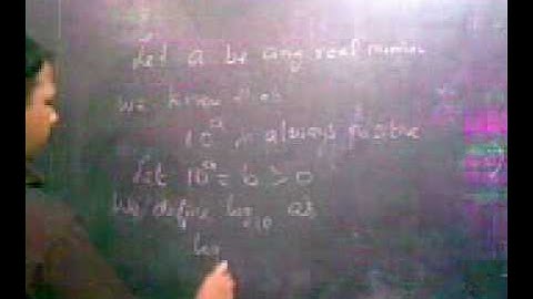 why log is not defined for negative numbers?