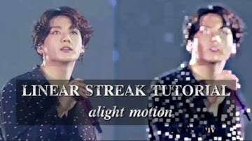 easy linear streak tutorial on alight motion #linearstreaks #alightmotion #alightmotionedit #btsedit