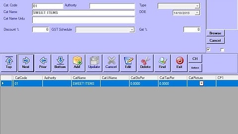 How to add Edit or Delete category in iPOS Software?
