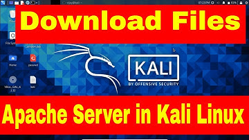 Download files from apache server in kali Linux