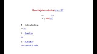 How to Generate a Rendered PDF Showing Revisions in Overleaf Using latexdiff