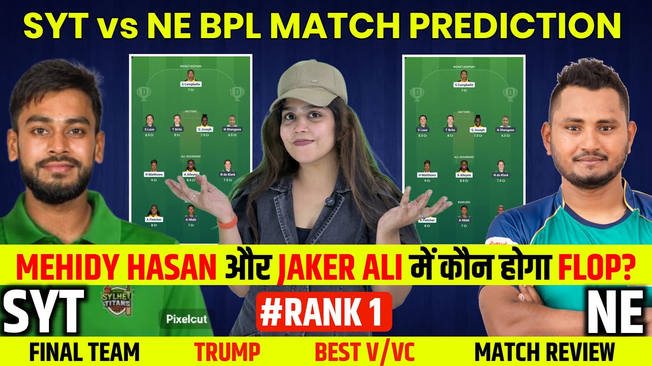 SLT VS NOE 4th BPL T20 Match Prediction🔥| SLT VS NOE Pitch Report | SLT VS NOE Fantasy Prediction