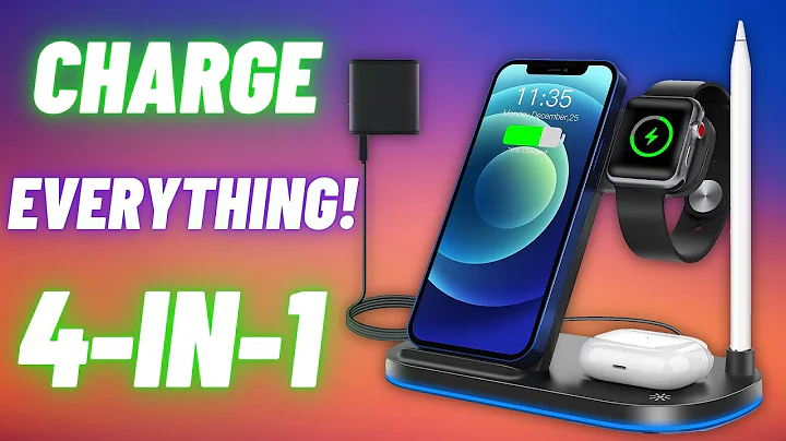 4-in-1 Wireless Charging Station! Charge ALL Your Devices at Once! 🔋