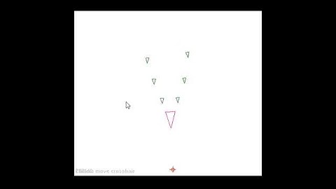 Flocking V steering behavior