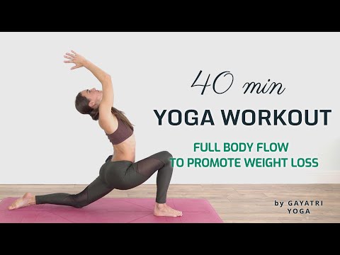 Vinyasa Flow Yoga - Full Body Weight Loss Workout 40 min - Great Morning Flow