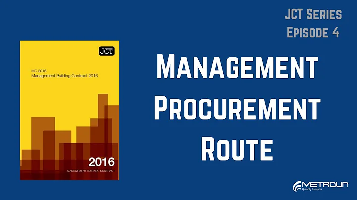 The JCT Management Procurement Route