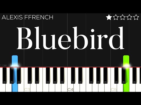 Alexis Ffrench Bluebird EASY Piano Tutorial