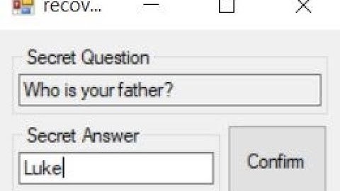 VB.NET - Advance Forgot Password with Login Counter using MySQL Workbench as Database