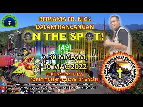 RUANGAN ON THE SPOT DARI STUDIO RADIO CAHAYA KINABALU ( Hanya Untuk Kalangan Umat² Kristian Sahaja )