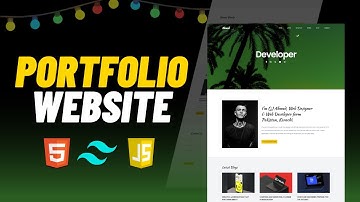 🚀 Build Stunning Portfolio Website in 2025 | HTML, Tailwind CSS & JavaScript Step by Step Tutorial