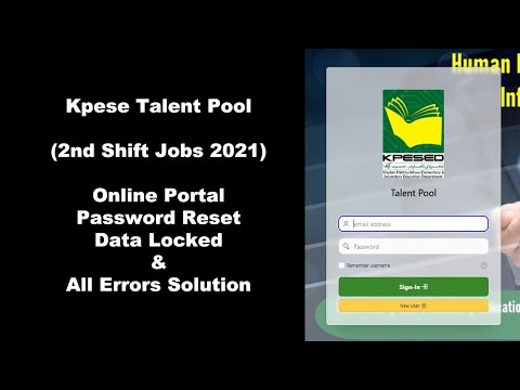 Kpese Talent Pool Password Reset, Data Locked and All Errors Solution