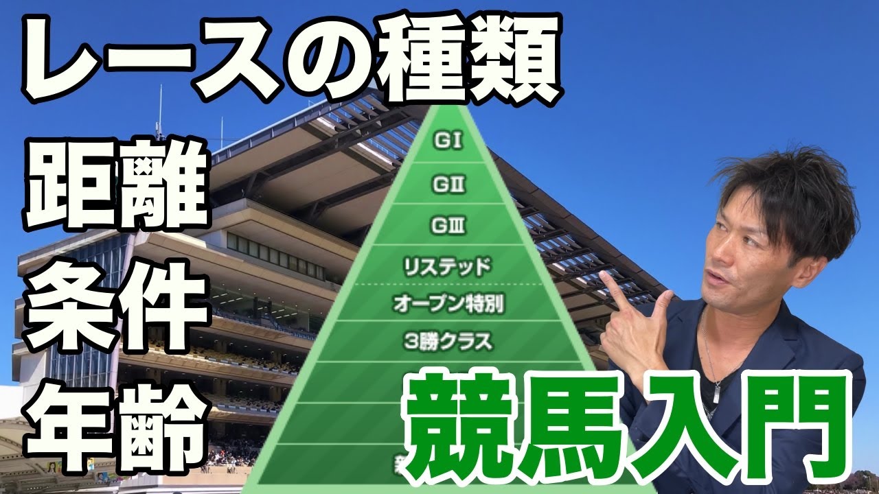 【競馬入門①−2】レース種類、条件、斤量、レース数、年齢、性別、距離を解説! - YouTube