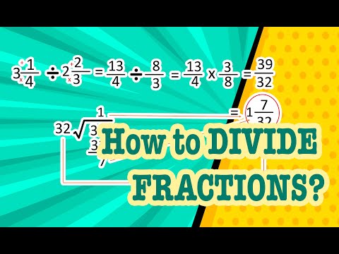 Easy DIVISION of FRACTIONS Tagalog English. How to DIVIDE.
