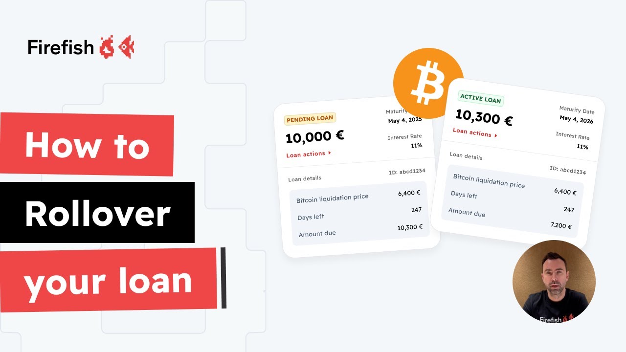 Firefish – How to Rollover Your Bitcoin Loan