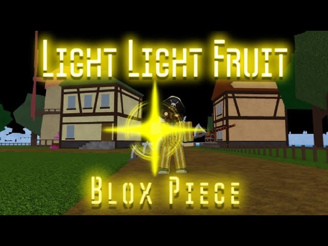 Light Light fruit showcase in Blox Piece ! New One piece Game ! 