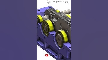 Reduction Spur Gear Box coming soon #shorts #designwithajay