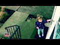 4-Year-Old Girl Unbelievably Hangs On Door After Being Swept Up By Wind Gust