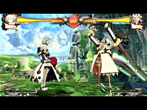 Elphelt Valentine vs Ramlethal Valentine (Hardest AI) - Guilty Gear Xrd Rev 2