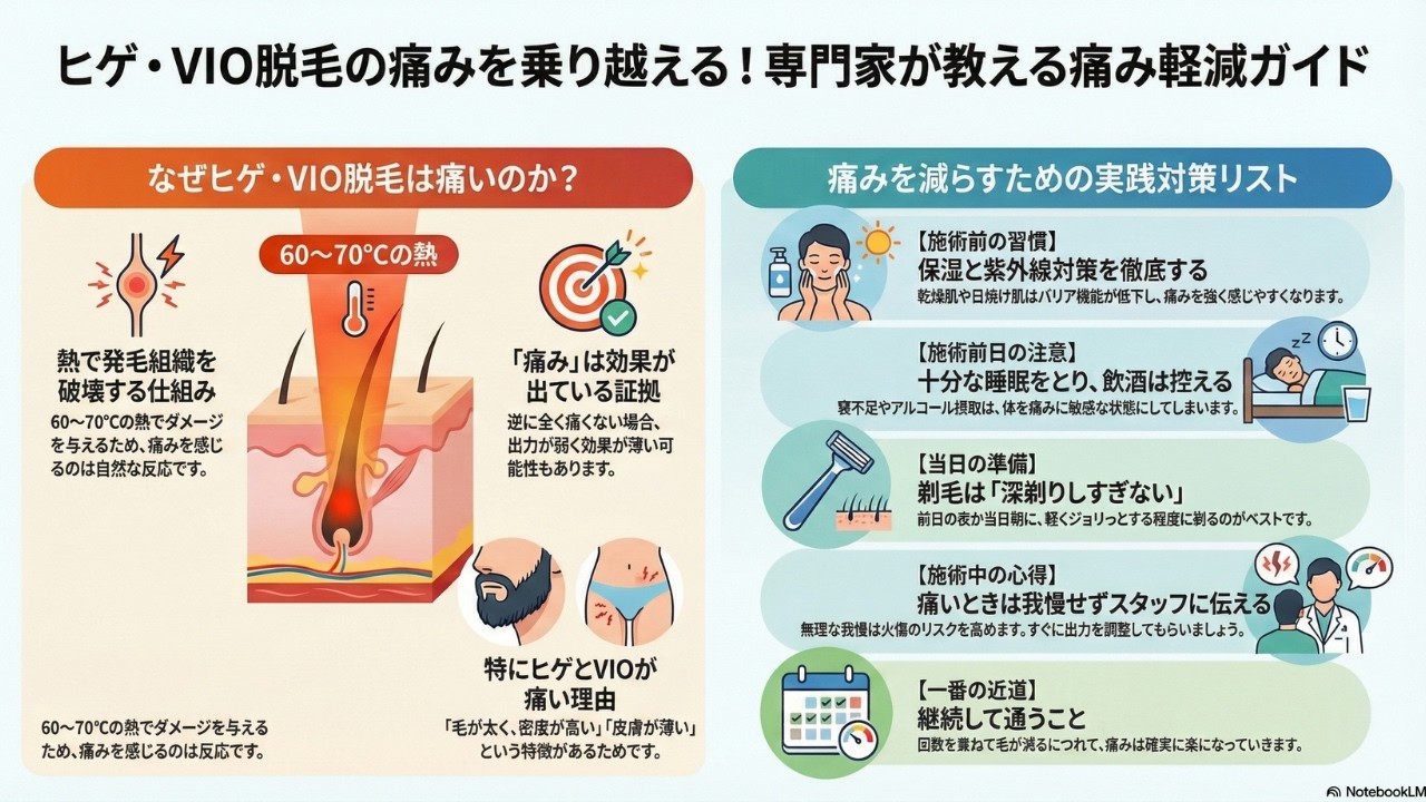 【MEN'S GOD】ヒゲ脱毛とVIO脱毛が痛すぎる？“痛みを減らす”コツ10選実践ガイド　#ヒゲ脱毛 #美容 #メンズ美容 #メンズ脱毛 #医療脱毛  #雑学