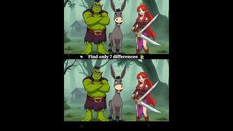 ✅Find 7  differences, 99% of people couldn