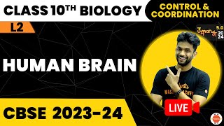 CBSE Class 10 Biology | Human Brain | Control and Coordination (In Hindi) | Biology Class 10 Science