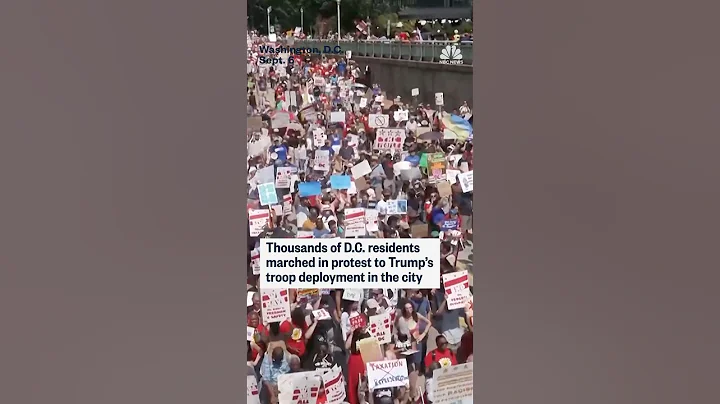 Thousands rally against Trump's troop deployment in D.C.