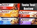 I try Quest Protein Bars Part 3: Best Protein Bar? REVIEW Maple Waffle Blueberry Muffin Cinnamon Bun