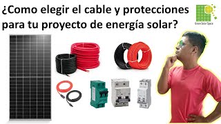 ✅Como calcular el cable para el panel solar y la batería. Calcular protecciones Muy fácil. #2023