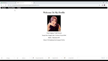 Membuat Halaman Website Profile Dengan Menggabungkan Bahasa Pemprograman HTML, CSS, Bootstrap