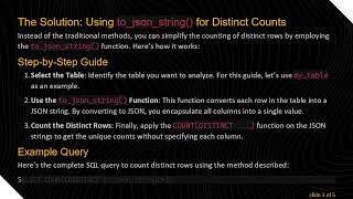 Counting Distinct Rows in Google BigQuery Made Easy