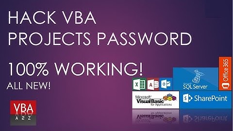 How to reset forgotten Excel VBE or VBA Project password - Part-2
