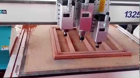 2021 Best 3 Axis CNC Router with Three Spindles for Sale