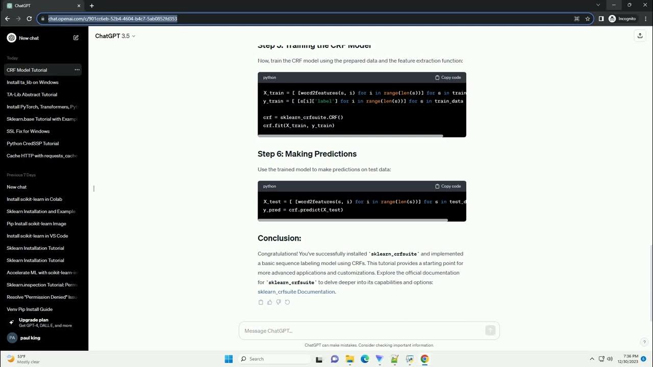 pip install sklearn crfsuite - YouTube