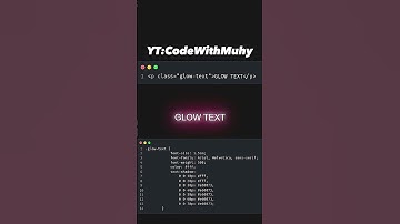 How to make Glow effect with HTML & CSS #shorts
