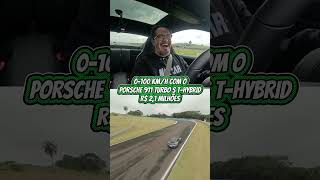 A MINHA REAÇÃO no 0 a 100 km/h do Porsche 911 Turbo S! 🚀🤯