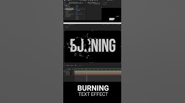 Burning Text Effect - Adobe After Effects