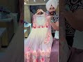 label_amrita Off white & Onion Chiffon Full Flair Girlish Anarkali suit with Hand Embroidery Work