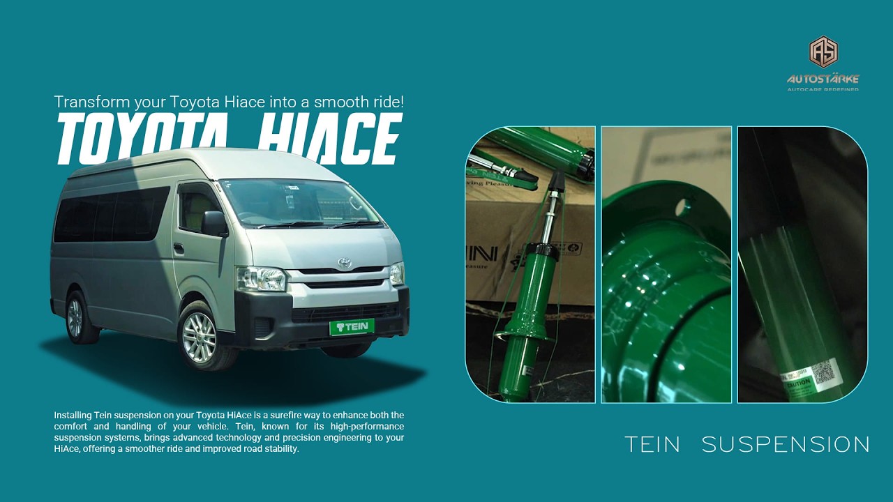 van Toyota HiAce TEIN Suspension Upgrade - Maximum Comfort & Better