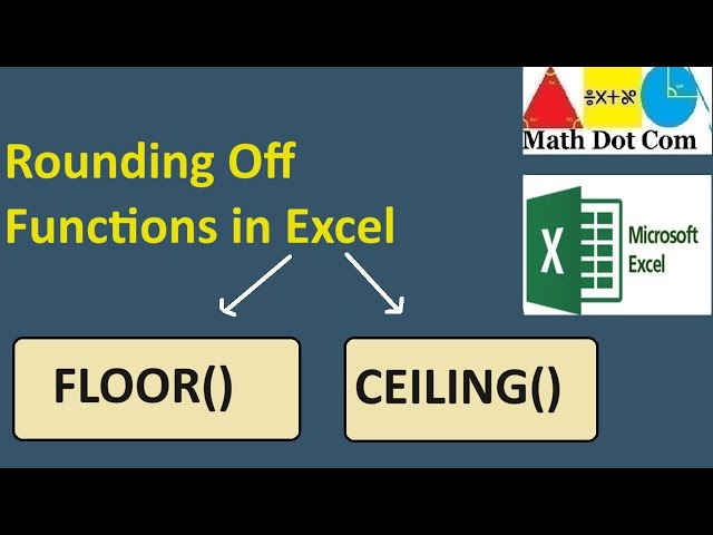 Floor Function And Ceiling In Excel Math Dot Com You