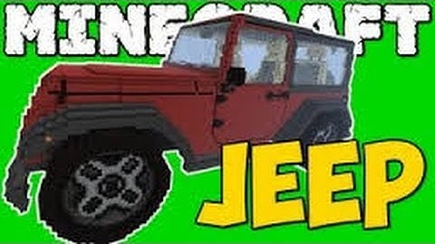 Minecraft Vehicle Tutorials: Jet Ski & Off-Road Jeep!!!
