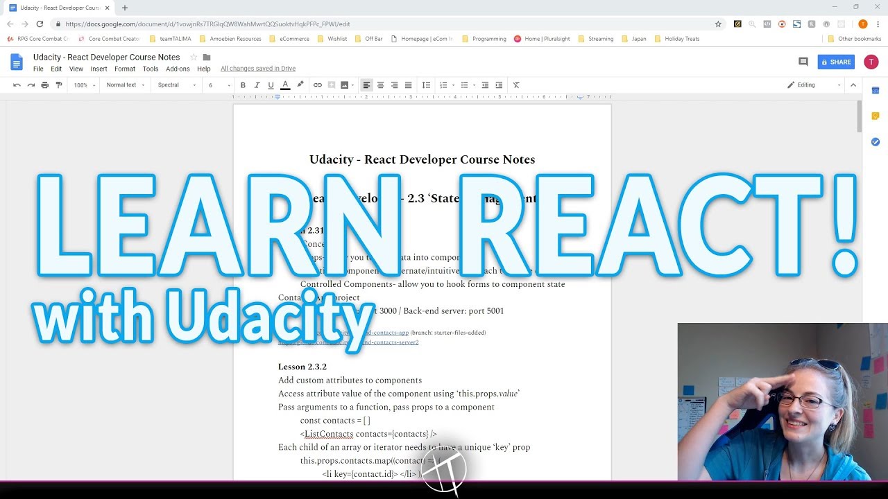 REACT NANODEGREE - State Management - YouTube