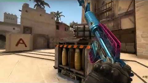 CS:GO - Mirage M4A1 4 Headshot ace / osis