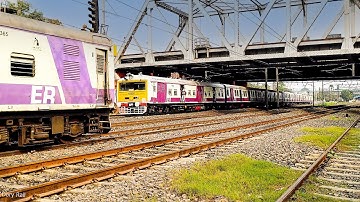 [4K] Very delightful high speed Parallel action & crossing scenario of EMU train | India Railways