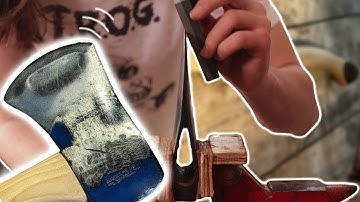 Sharpening a Very Unique Axe (Vaughan Sub Zero)