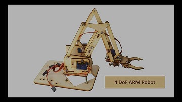 4DOF Robotics Robot Arm Kit - Arduino uno + Servo