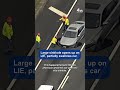 Sinkhole on Long Island Expressway closes lanes, leaves car stuck | NBC New York